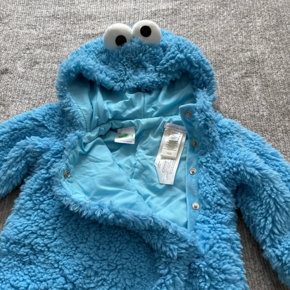 Pottery Barn Kids Sesame Street Cookie Monster Costume 12–24M - Picture 2 of 8